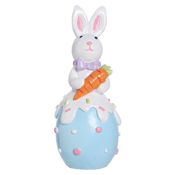 Easter Bunny and Egg Resin Set Exquisite Desktop Ornament for Joyful Home Party Decorations Easter Decoration