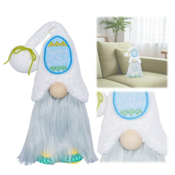 Easter Bunny and Fairy Figurine Hand Painted Resin Tabletop for Home Garden Display Easter Decoration