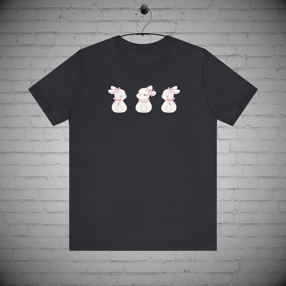 Easter Bunny tshirt, Coquette tee, Bunny lovers tee, Spring Easter Day Gift