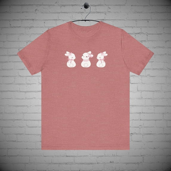 Easter Bunny tshirt, Coquette tee, Bunny lovers tee, Spring Easter Day Gift