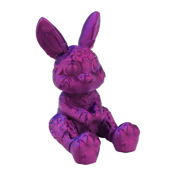 Easter Bunny with Bunnies Easter Basket Stuffers 3D Printed Animals for Home Desk Decor Fun Easter, K