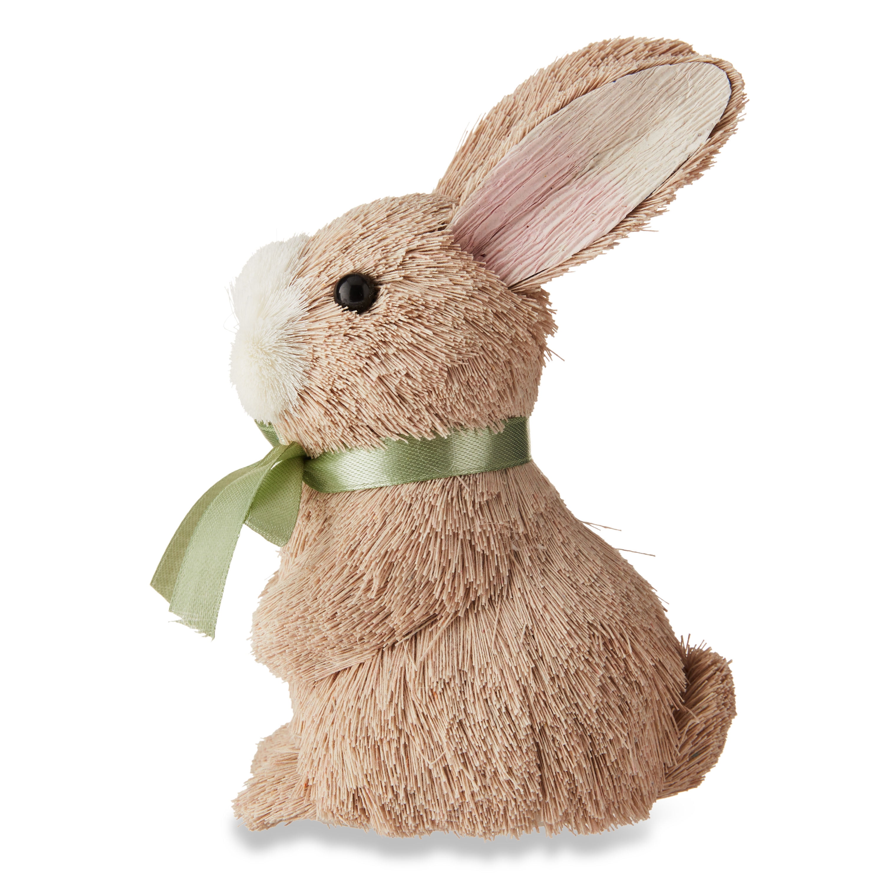 Easter Bunny with Green Bow Tabletop Decor, 6.7 in, by Way To Celebrate