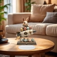thumbnail image 1 of Easter Rabbit Eggs Decorations Spring Easter Centerpieces 2D Flat Acrylic BunnyEgg Flower Figurines Table Ornament for Farmhouse Home Kitchen Easter Party,Birthday Gifts, 1 of 9