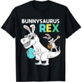 thumbnail image 1 of Easter Bunnysaurus T Rex Dino Dabbing Rabbit Boys Girls T-Shirt, 1 of 3