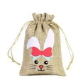 thumbnail image 1 of Easter Burlap Drawstring Bag Easter Burlap Bag with Drawstrings Goody Gift Bags with Drawstrings Easter Bag Burlap Easter Bunny Bags for Easter, 1 of 6