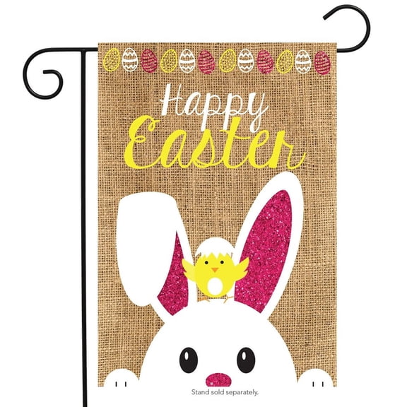 Briarwood Lane Easter Bunny Burlap Garden Flag