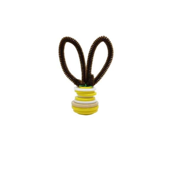 Easter Button Material Kit Bunny, Yellow Craft Supply for DIY Easter Decorations, Scrapbooking and Party Favors, Rabbit-Themed Button Crafting Set