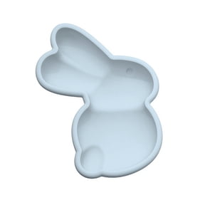 Easter Cake Pan Rabbit Silicone Chocolate Mold for Candy Soap And Baking, Food Grade Non-Stick Silicone Mold for Chocolate Fondant Pudding Cake DIY Blue