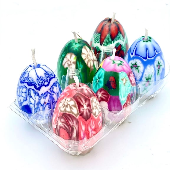Easter Candle Egg Set (6 eggs)
