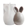 thumbnail image 1 of Easter Candle Mold, Bunny Egg Cement Mould, Silicone Resin Casting, Non-Stick Flexible, Reusable D I Y Craft Tool, Home Decor, Holiday Gift, 1 of 7