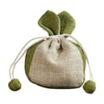 thumbnail image 1 of Easter Candy Bags for Kids, Drawstring Goodie Bags for Easter Egg Hunt, Party Favor Bags with Bunny Design, 6.3x4.3 Inches, 3 Colors, 1 of 7