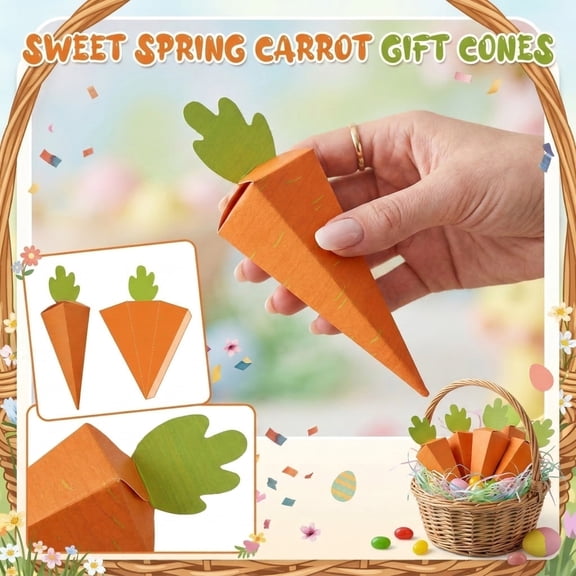 Easter Candy Boxes Fillable Paper Holders for Chocolate & Sweets, Cute Spring Party Favor Containers for Holiday Celebrations, DIY Gift Boxes