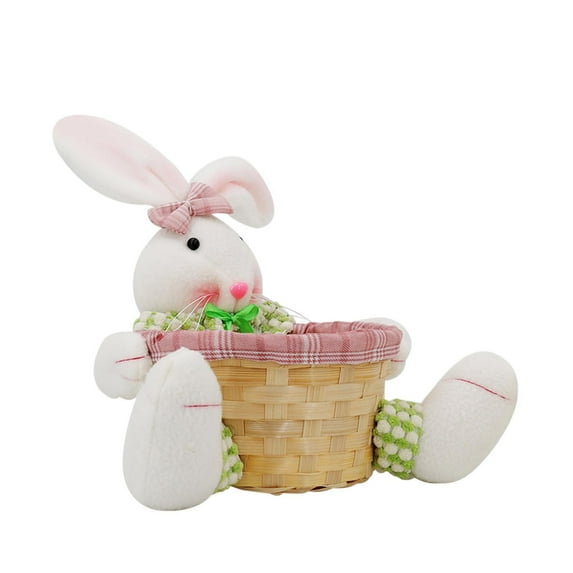 Easter Candy Dish, Bunny Easter Basket, Easter Candy Storage Basket, Gift Box for Table Decor Easter Gift Easy Install Easy to Use