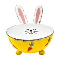 thumbnail image 1 of Easter Candy Dish Cute Bunny Candy Bowl, Vintage Decorative Storage Tray for Snack Chocolate and More Holiday Party Supplies (Yellow), 1 of 6