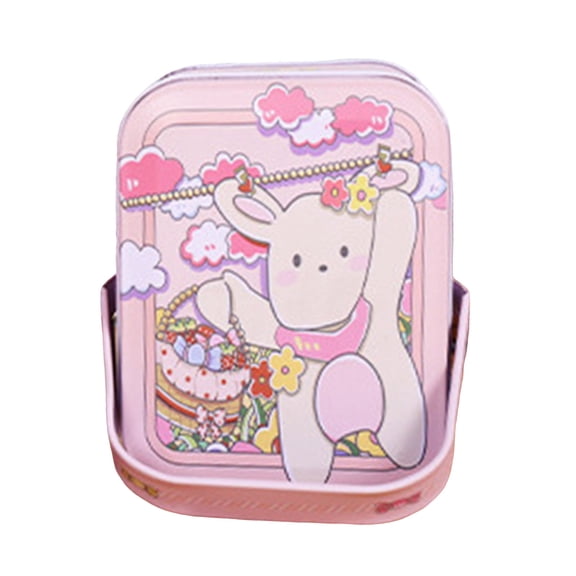 Easter Candy Jar Cookie Jar Elegant Metal Tinplate Empty Tins Jars Cookie Candy Storage Containers Easter With Lids And Handle For Easter Decoration Holiday Part Storage Containers 4.1"X2.2"