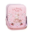 thumbnail image 1 of Easter Candy Jar Cookie Jar Elegant Metal Tinplate Empty Tins Jars Cookie Candy Storage Containers Easter With Lids And Handle For Easter Decoration Holiday Part Storage Containers 4.1"X2.2", 1 of 6