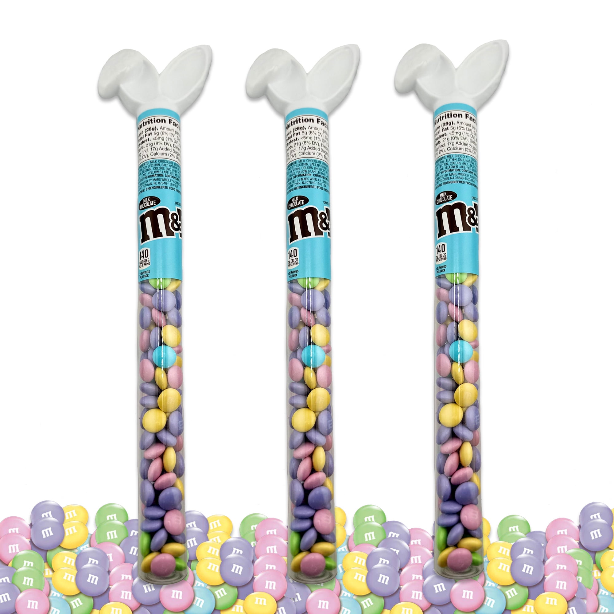 Easter Candy MMs Bulk 3 Pack of MM Tubes Easter Bunny Ear. Easter Chocolate MM Tubes, MMs Candy, Pastel Candy Easter Chocolate, Bulk MMs, Mnm Candy, MMs Candy Bulk.