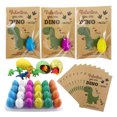 thumbnail image 1 of Easter Cards For Kids - 24 Pack Dinosaur Hatching Eggs Animal Card Exchange Cards For Boys Girls Toddler School Class Classroom Gifts Party Favors, 1 of 7