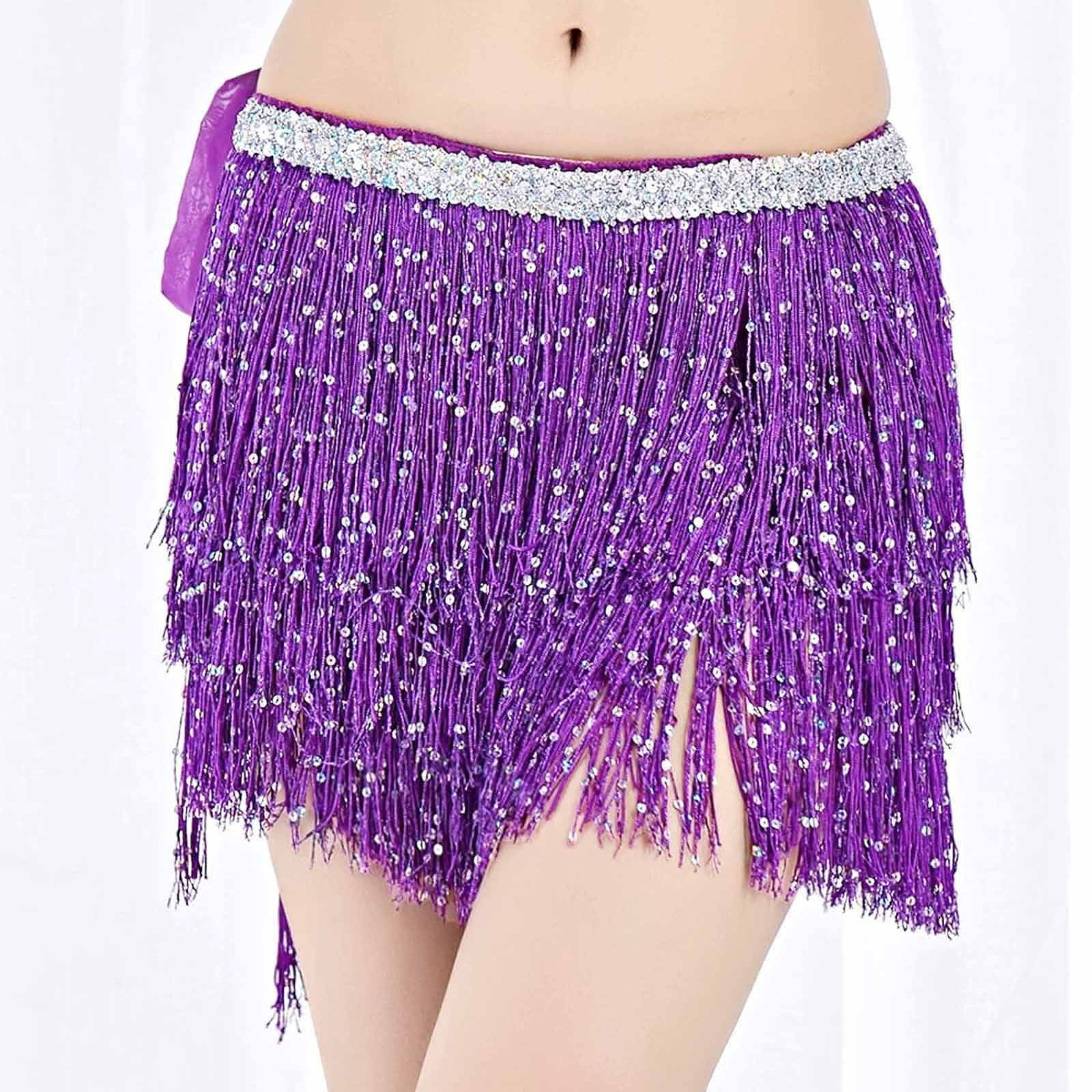Easter Carnival Bohemian Sequined Fringe Waist Scarf Belly Dance