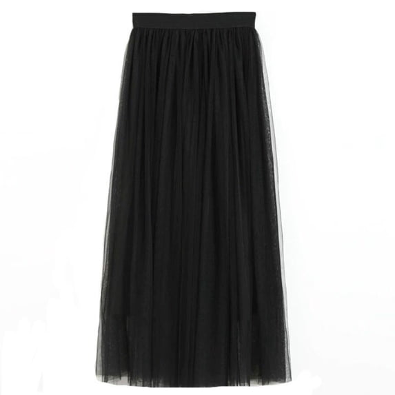 Easter Carnival Elegant Chiffon Midi Skirt With High Waist Flowy Design And Ruffle For Women