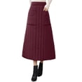 thumbnail image 1 of Easter Carnival Winter Windproof Quilted Wrap Pencil Skirt Mid Length Lightweight Warm Fill Insulated, 1 of 5