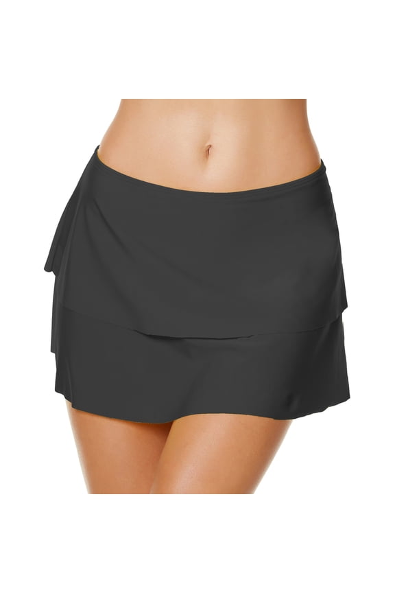 Easter CarnivalS Tylish Two Layer Swimsuit Cover Up Skirt With Built In Shorts For Beach Pool Party Outfit