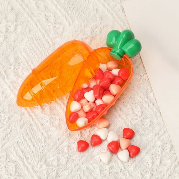 Easter Carrot Candy Box, Plastic Easter Box, Cute Gift Box, Plastic Candy Holder, Easter Gift Basket, Carrot-Shaped Candy Box, Easter Event Favors, Holiday Storage Box