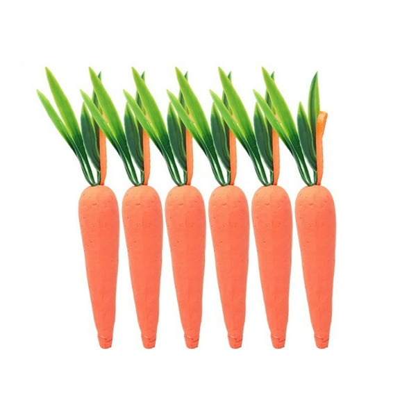 Easter Carrot Decorations Artificial Carrots Multiple Size Spring Foam Fake Carrots Vegetables Fall Harvest Thanksgiving Carrot Decor for Home Kitchen Party Easter Photo Props