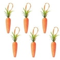 thumbnail image 1 of 6PC Easter Carrot Hanging Simulation Holiday Decoration Set Arrangement Decoration Hanging Toys, 1 of 6