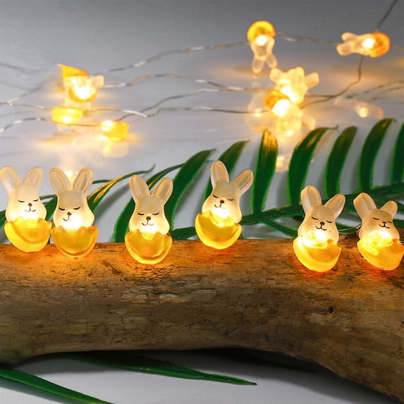 Easter Carrot Shaped LED String Lights – Flexible Copper Wire, Warm Yellow Glow for Indoor/Outdoor Holiday Decorations, 39.37 Inches, Battery Operated (2 AA, Not Included)