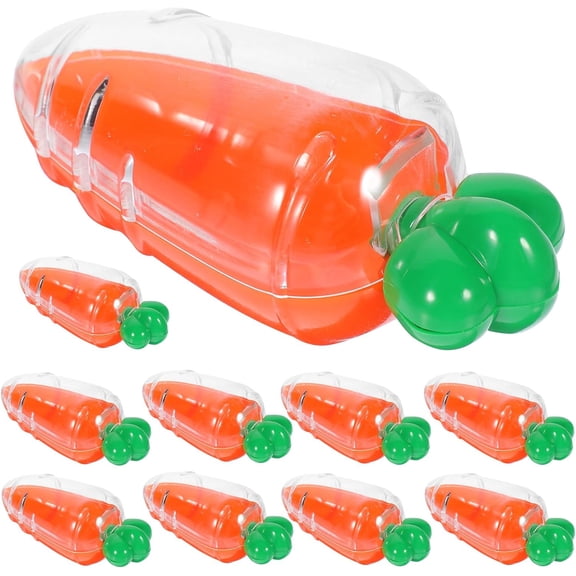 Easter Carrots Containers Candy Treat Boxes 10pcs Fillable Carrot Toy Boxes Easter Bright Orange Decor for Easter Hunt Party Favors Packaging Home Easter Basket