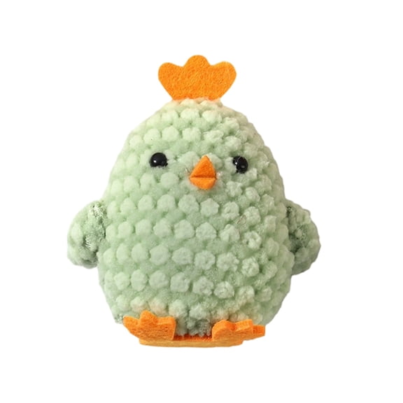 Easter Cartoon Three Colorful Chicken Pendant For Party Plush Chick Figurine Easter Decorations Home Decor