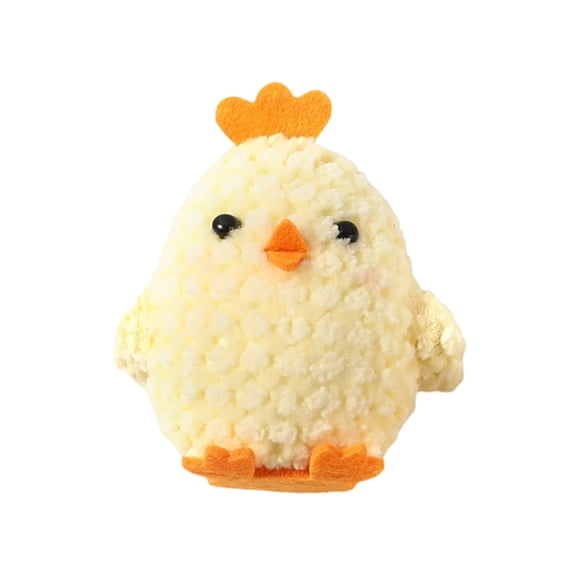 Easter Cartoon Three Colorful Chicken Pendant For Party Plush Chick Figurine Easter Decorations Home Decor