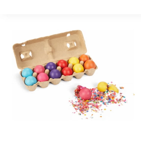 Easter Cascaron Smashable Confetti Eggs 1 Dozen