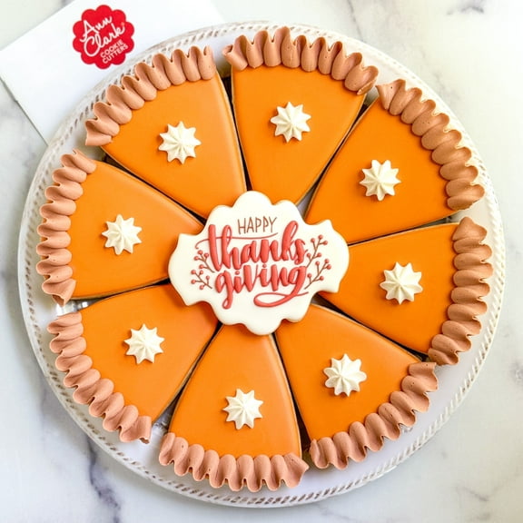 Thanksgiving Centerpiece Cookie Cutters 2-Pc. Set Made in the USA by Ann Clark, Oval Plaque, Candy Corn