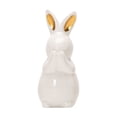 thumbnail image 1 of Easter Ceramic Bunny Figurines Decor White Porcelain Modern Tabletop Desktop Bookshelf Adornments Unique Decor DIY Art Crafts Statues for Easter Spring Weddings Home, White, 5", 1 of 4