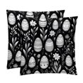 thumbnail image 1 of Easter Chair Pillow Covers Set with Unique Patterns for Bed and Throw Pillows - Sizes 16x16, 18x18, 20x20 Inches for Various Occasions - Set of 2 Items, 1 of 6