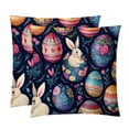 thumbnail image 1 of Easter Chair Pillow Covers Set with Velvet Material, Unique Patterns, 16x16, 18x18, 20x20 Inches, 2 Items Included for Throw Pillows, Pillow Inserts,for Various Occasions, 1 of 6
