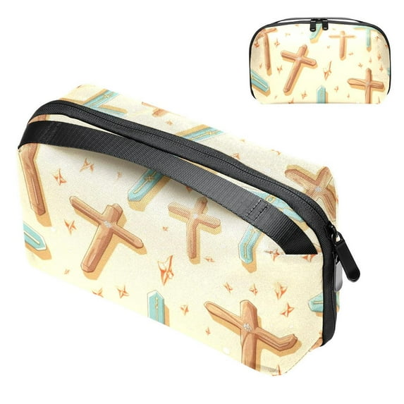 Easter Charger Case USB Organizer Wire Cord Travel Organizer Cord Case, Oxford Cloth Waterproof Electronics Digital Storage Bag, 5.9x9.44x3.14 in.
