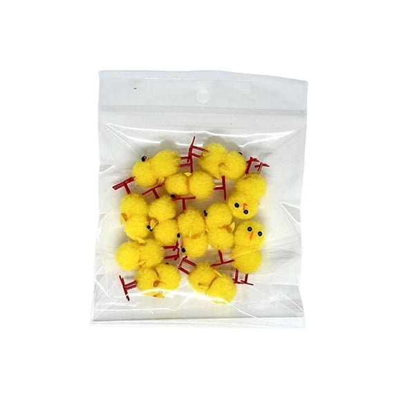 Easter Chick Decorations Set of 12 – Adorable Cotton Baby Chick Ornaments for Holiday Home, Garden & Photo Props