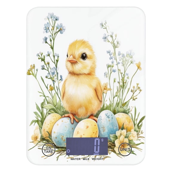 Easter Chick with Eggs Food Scale Digital Kitchen Scale Waterproof Grams Ounces lbs for For Baking and Cooking
