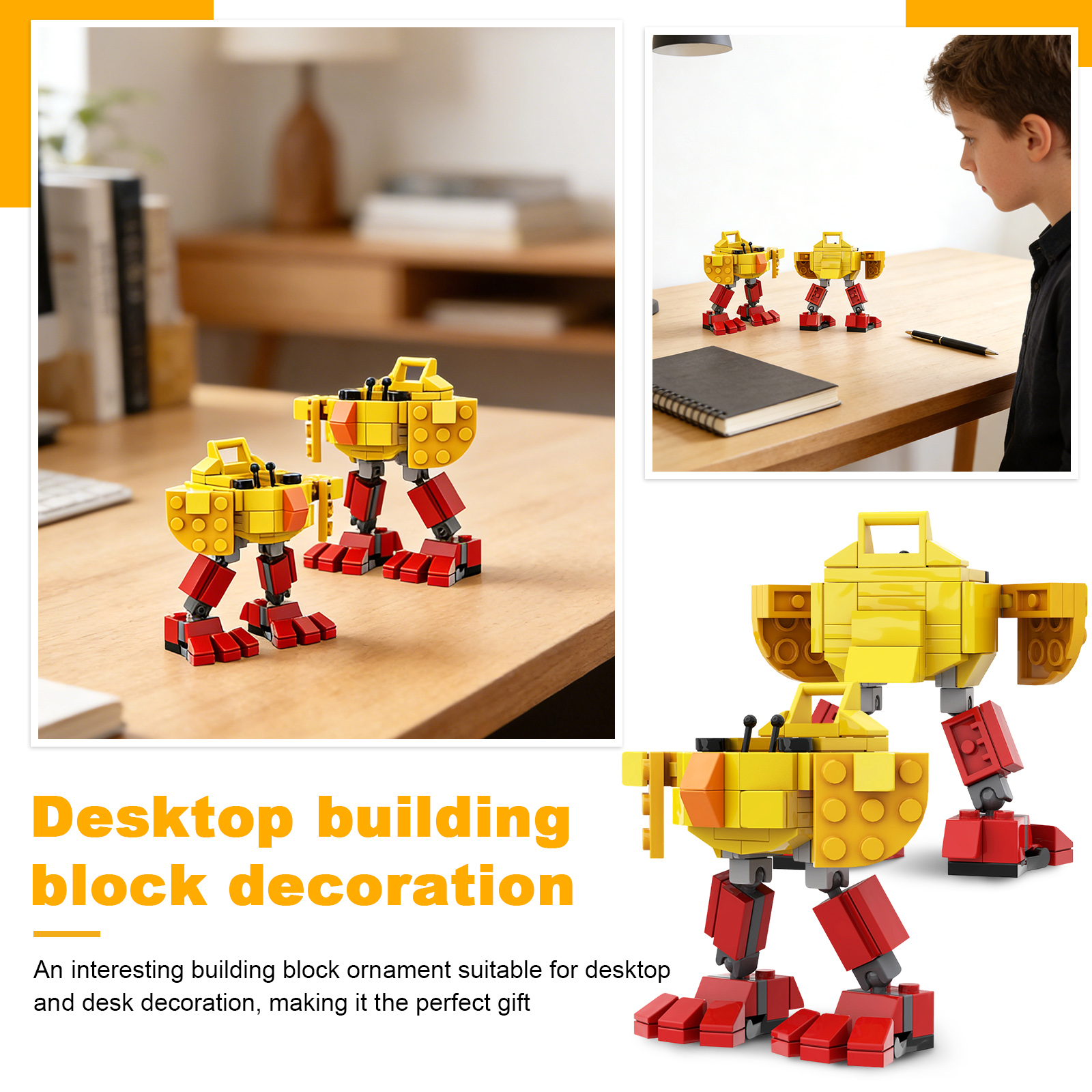 Easter Chicken Building Toy Figurine, 3D Assembly Construction Set for ...