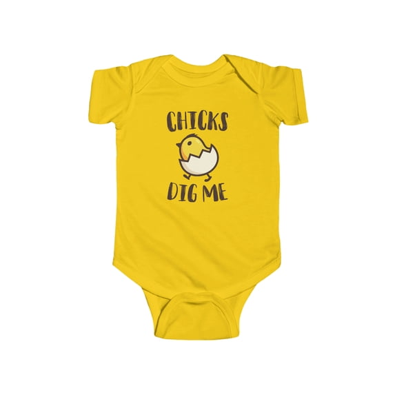 Easter Chicks Dig Me Cute Holiday Infant Bodysuit - Baby Easter Shirt Outfit