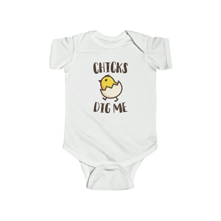 Easter Chicks Dig Me Cute Holiday Infant Bodysuit - Baby Easter Shirt Outfit  
