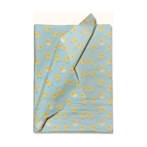 Easter Chicks Printed Tissue Paper - Decorative Tissue for Decoupage -Holiday Tissue Paper - Spring Tissue Paper | 24 Sheets 20" x "30"