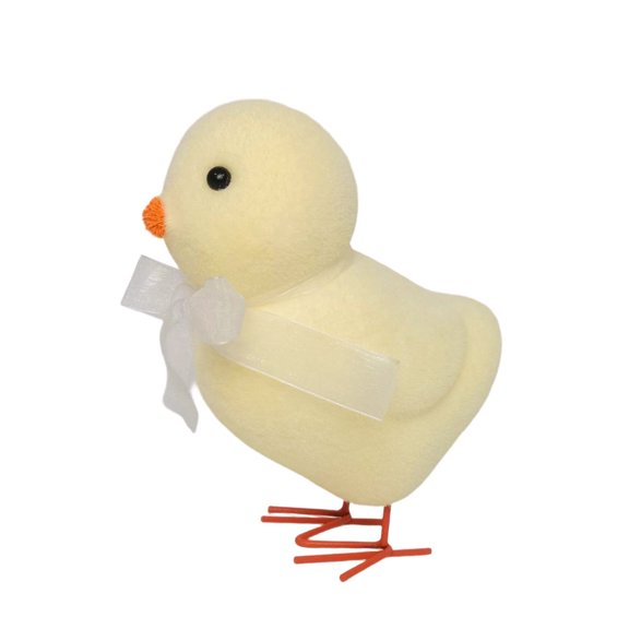Easter Chicks With Bows For Home Yard Party Desk