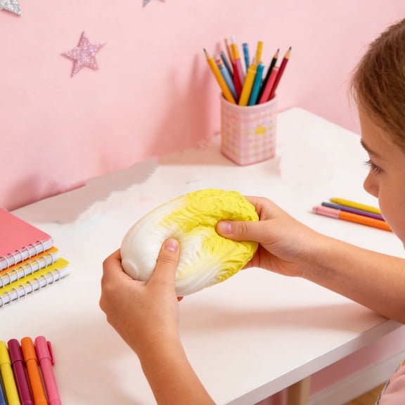 Easter Chinese cabbage Squeeze Toys, Chinese cabbage - Shaped Squeeze Sensory Toys Sensory for Easter Gifts Easter Basket Stuffers