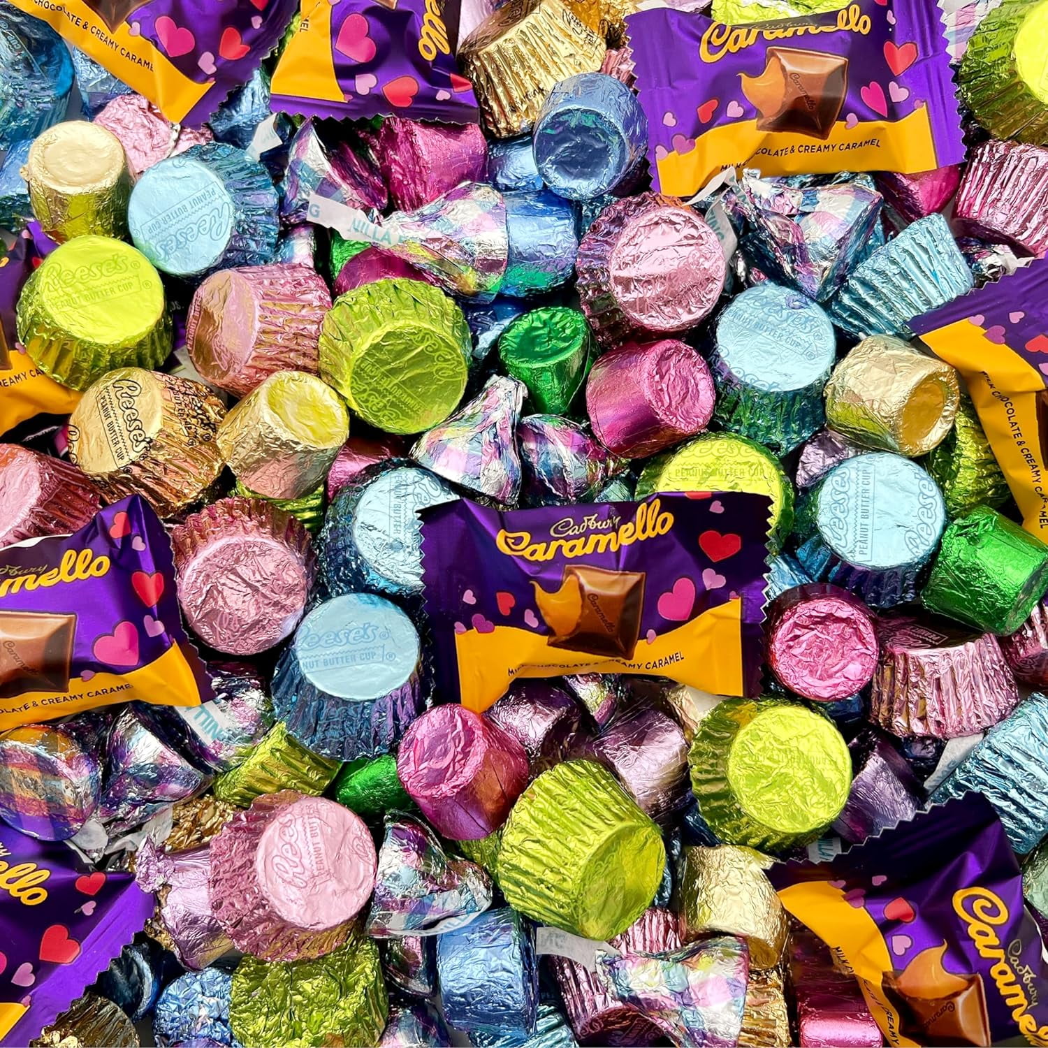 Easter Chocolate Candy Assortment, HERSHEY’S KISSES Vanilla frosting