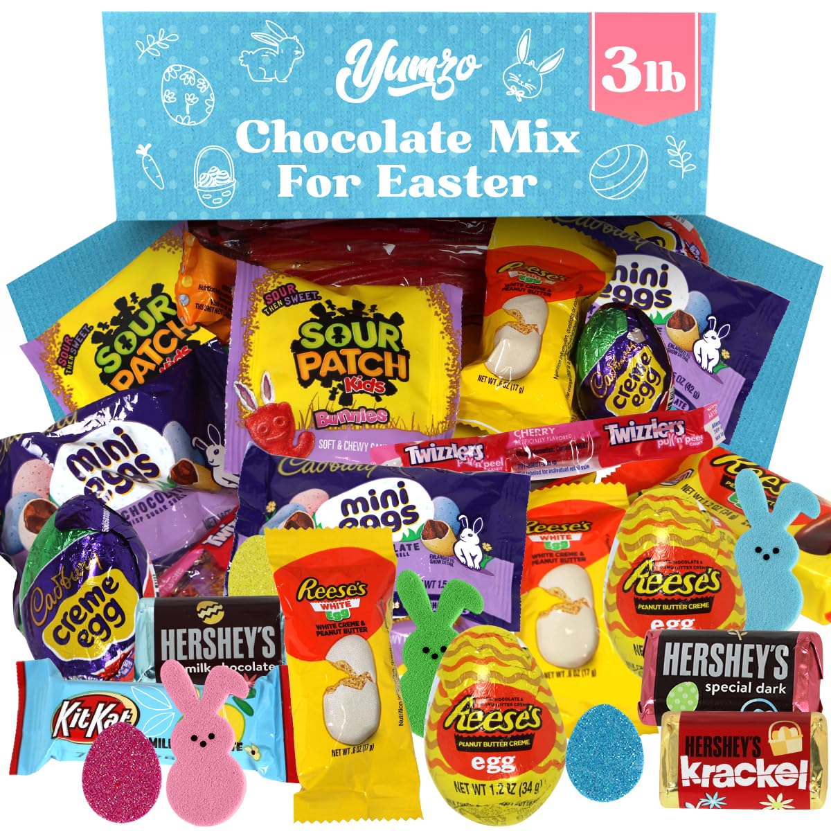 Easter Chocolate Mix easter Chocolate Candy, 3 Pounds, Bulk Easter