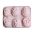 thumbnail image 1 of Easter Chocolate Molds, Silicone Bunny Egg Gummy Candy Molds Silicone Shapes for Baking Resin Soap Wax Melts Ice Cube Jelly, 1 of 6